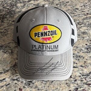 Joey Logano Pennzoil Platinum Rare Hat Signed Team Issued